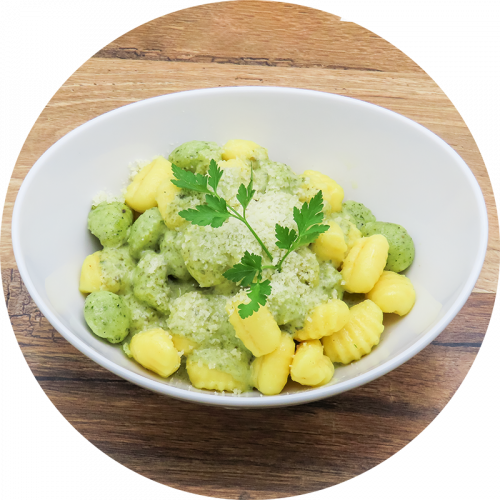 Gnocchi „Spinat-Käse”