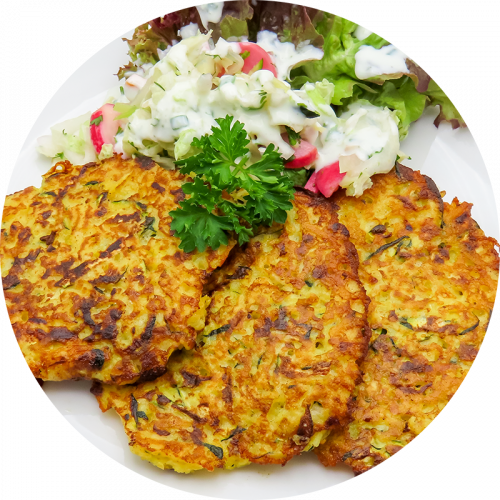 Kartoffel-Zucchini-Rösti