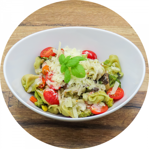 Vegetarische Tortellini-Pfanne