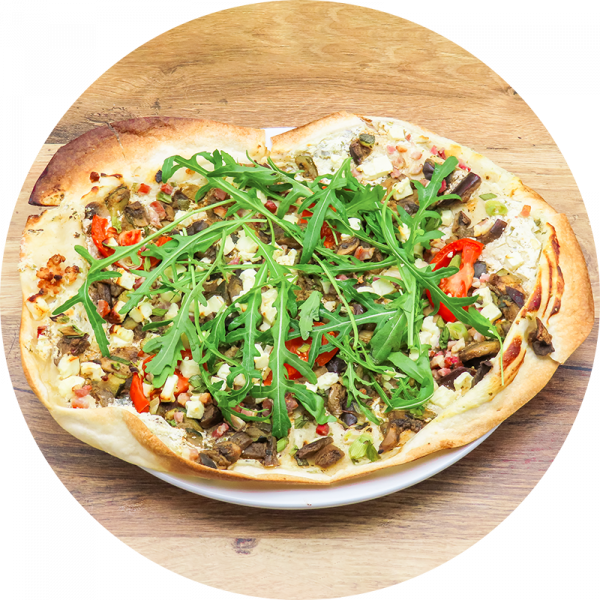 Mediterraner Flammkuchen