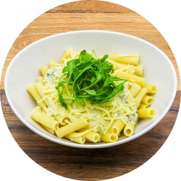 Rigatoni „Spinat-Käse”